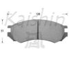 KAISHIN FK1162 Brake Pad Set, disc brake